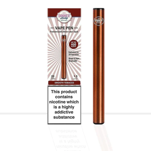 Dinner lady smooth tobacco disposable vape Pen