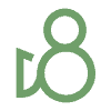 a green icon with the number eight on it.