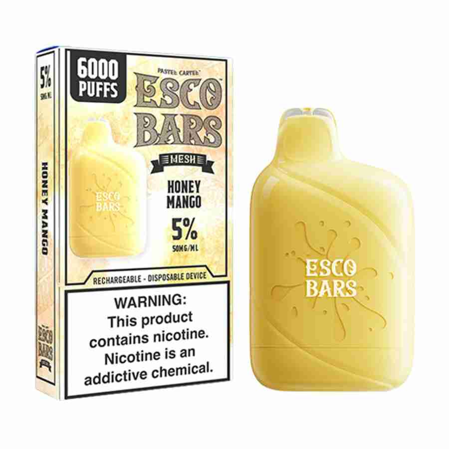 esco bars mesh disposable 6000 puffs honey mango min