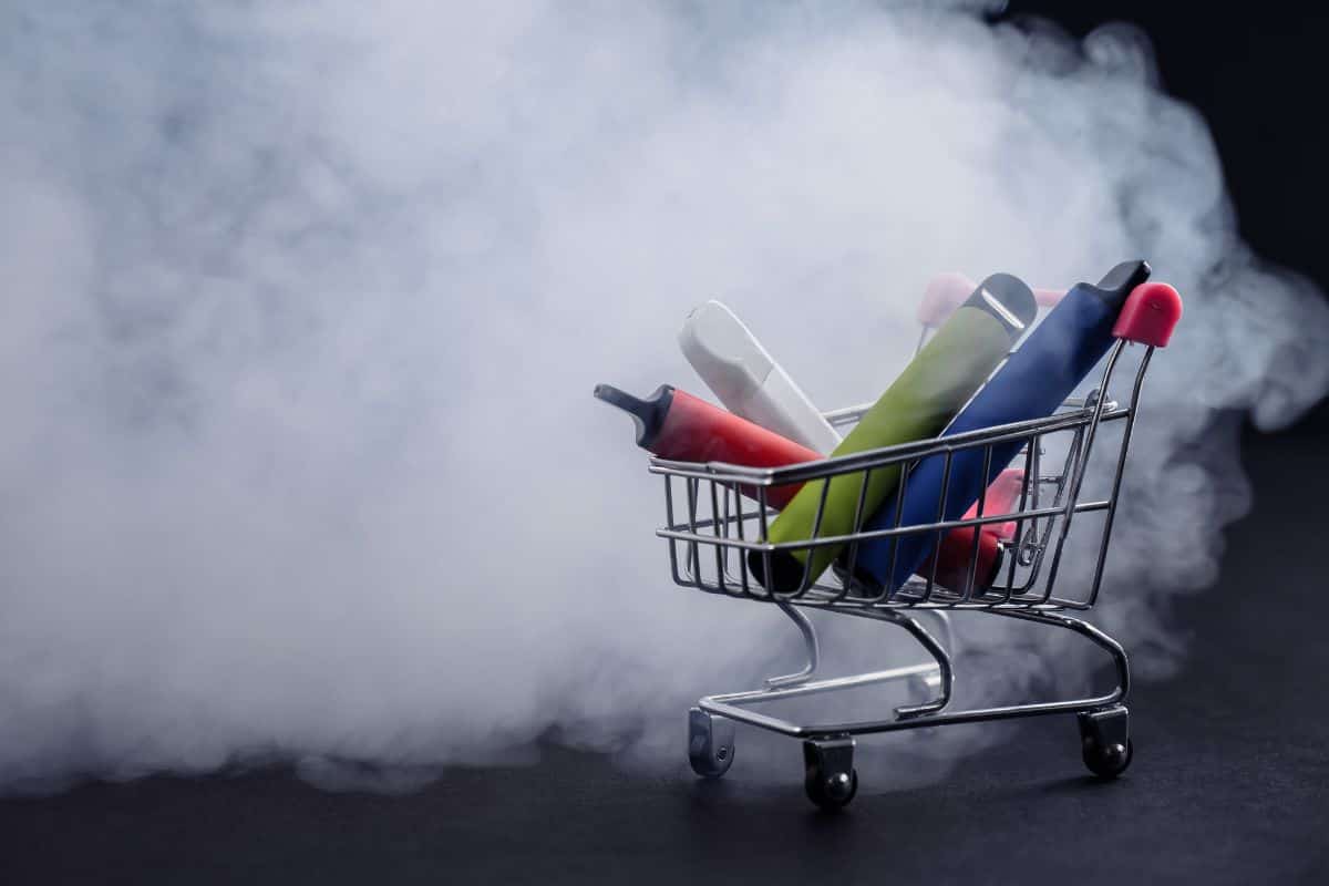 Online disposable vape store and shopping cart