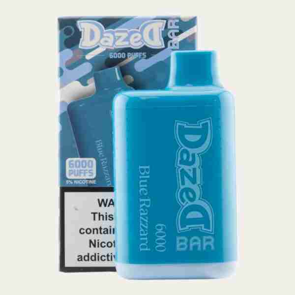Dazed Bar 6000 Disposable Vapes e liquid.