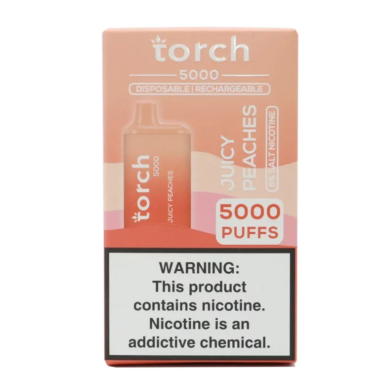 Torch 5000 puffs juicy peaches vape
