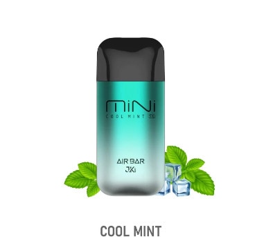 A cool mint air freshener next to ice cubes. (no keywords added)