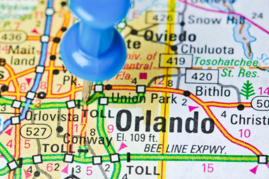 Vape shops map in Orlando