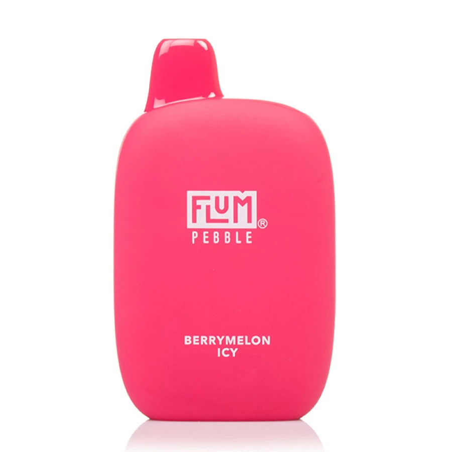 a pink bottle with the words Flum Pebble 6000 Disposable Vapes on it.