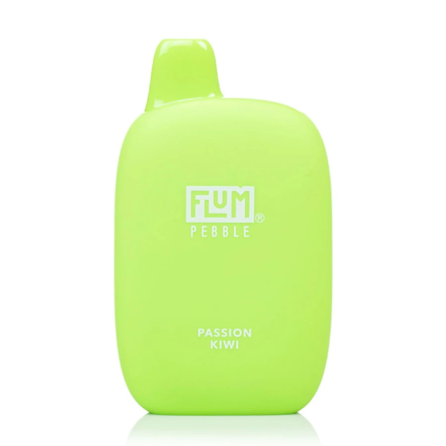 a green bottle with the word Flum Pebble 6000 Disposable Vapes on it.