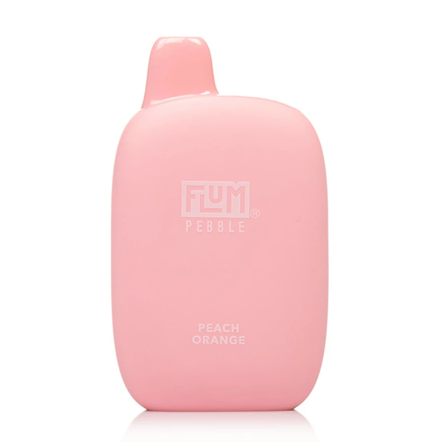 a pink bottle with the words 'Flum Pebble 6000 Disposable Vapes' on it.