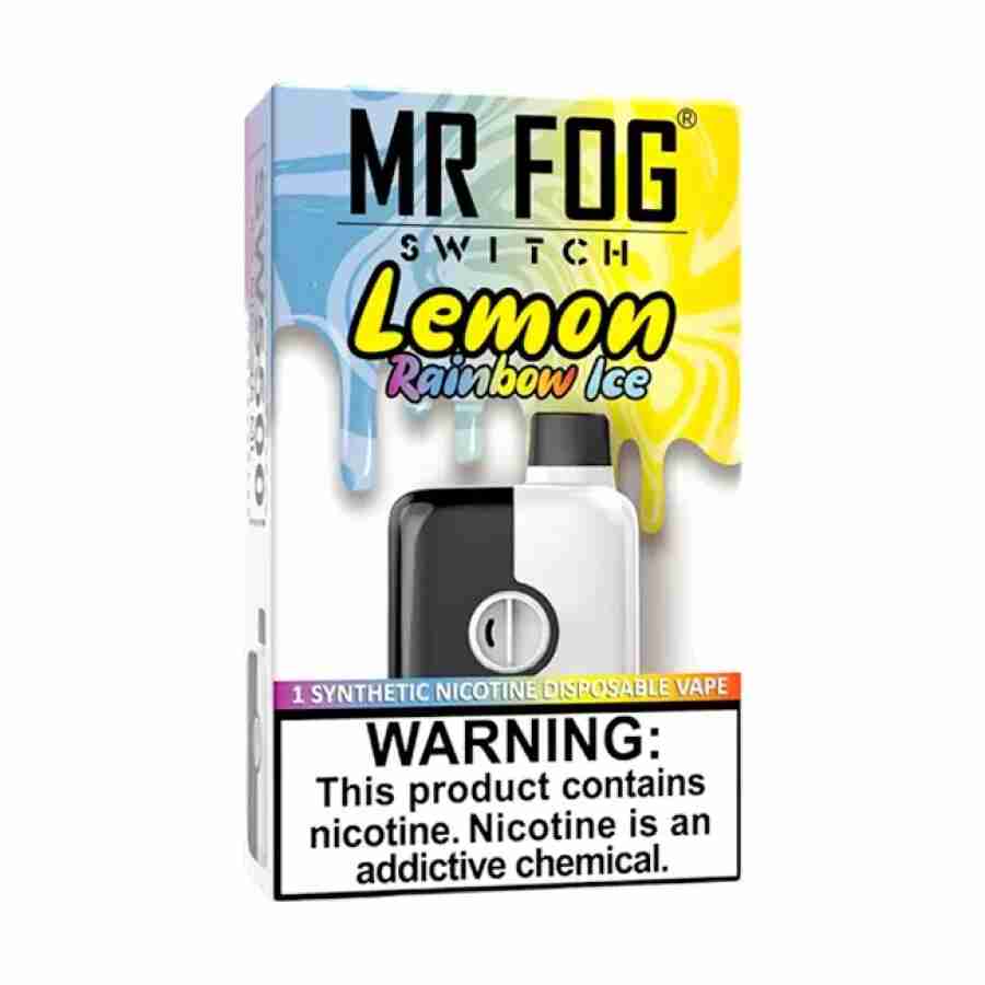 Mr fog switch sw5500 disposables lemon rainbow e liquid.
