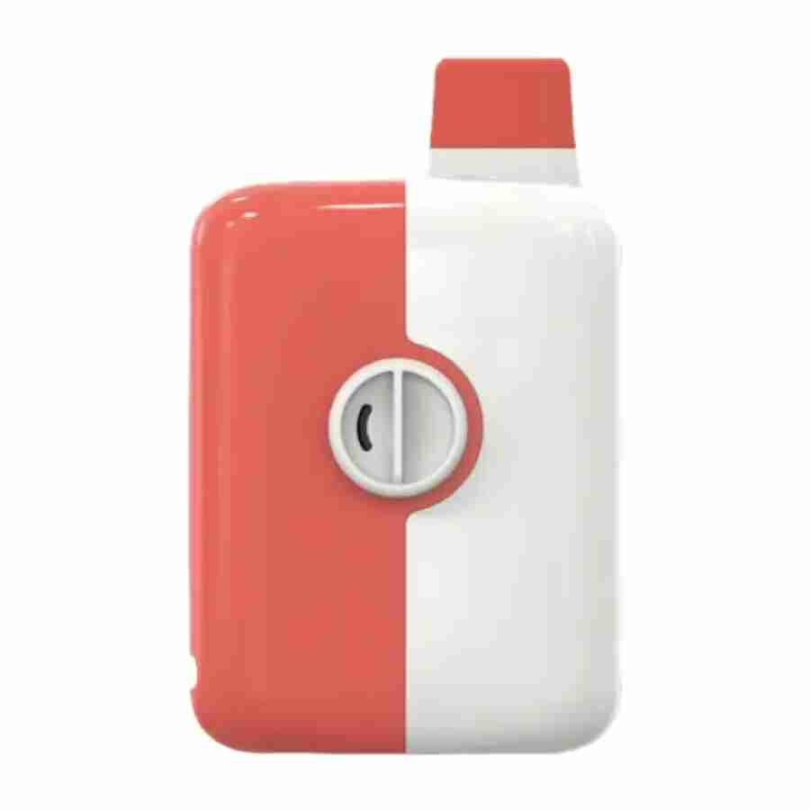 A red and white mr fog switch sw5500 disposables with a lid on it.