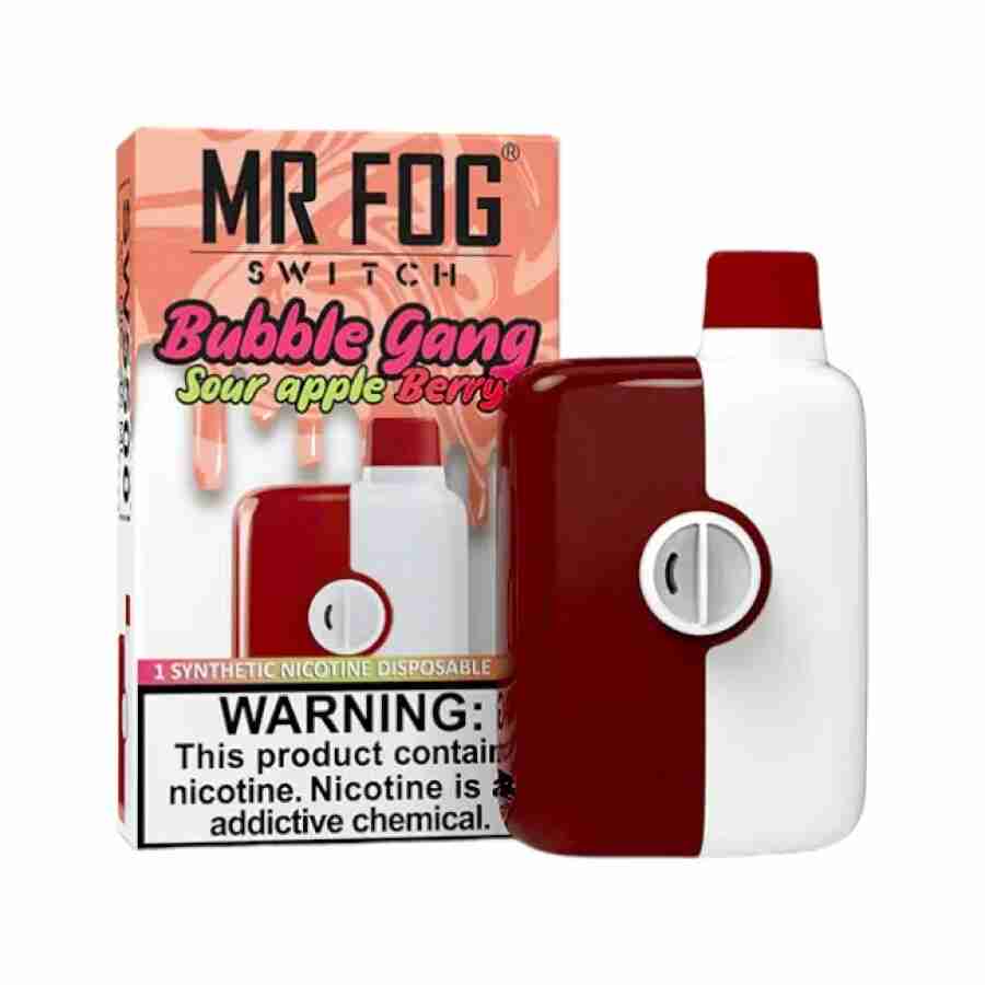 Mr fog switch sw5500 disposables bubble gang apple flavor.