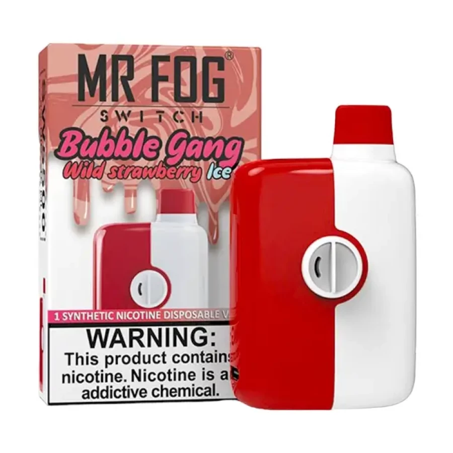 Mr Fog Switch SW5500 Disposables with strawberry ice.