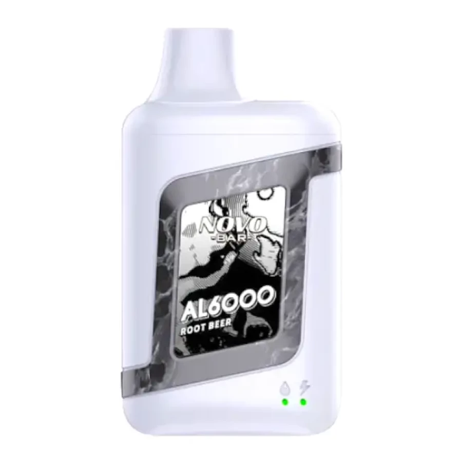 a bottle of SMOK Novo Bar AL6000 Disposable Vapes on a white background.