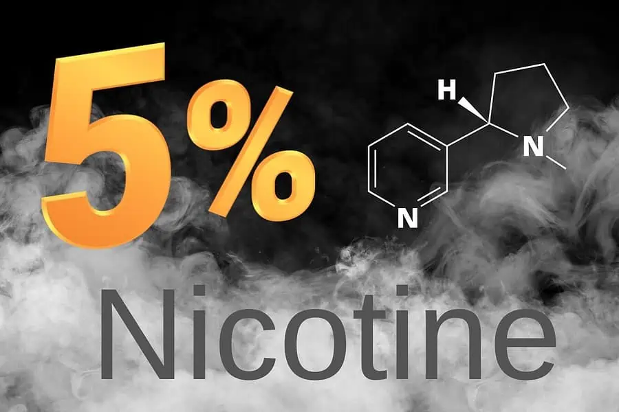 5% nicotine.