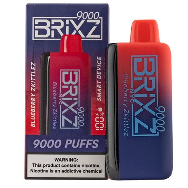 Brixz Bar 9000 Puff Disposable Vapes 900 puffs.