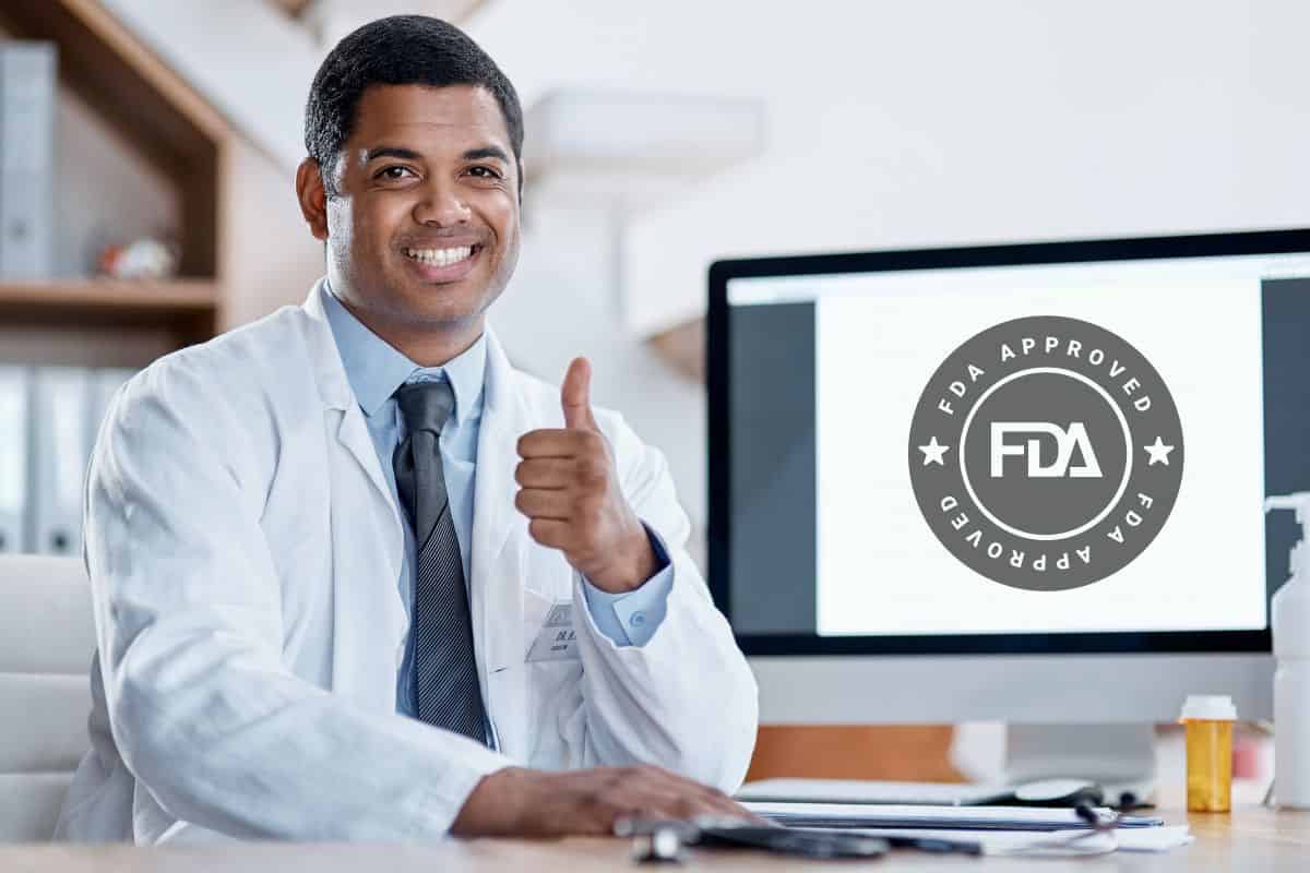 A man showing fda approved thumbs up