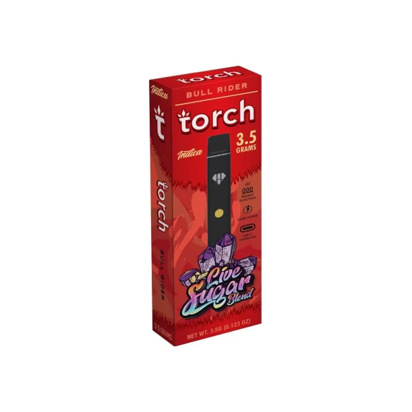 A box with Torch Live Sugar Blend Disposables