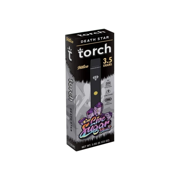 A box with a Torch Live Sugar Blend Disposables