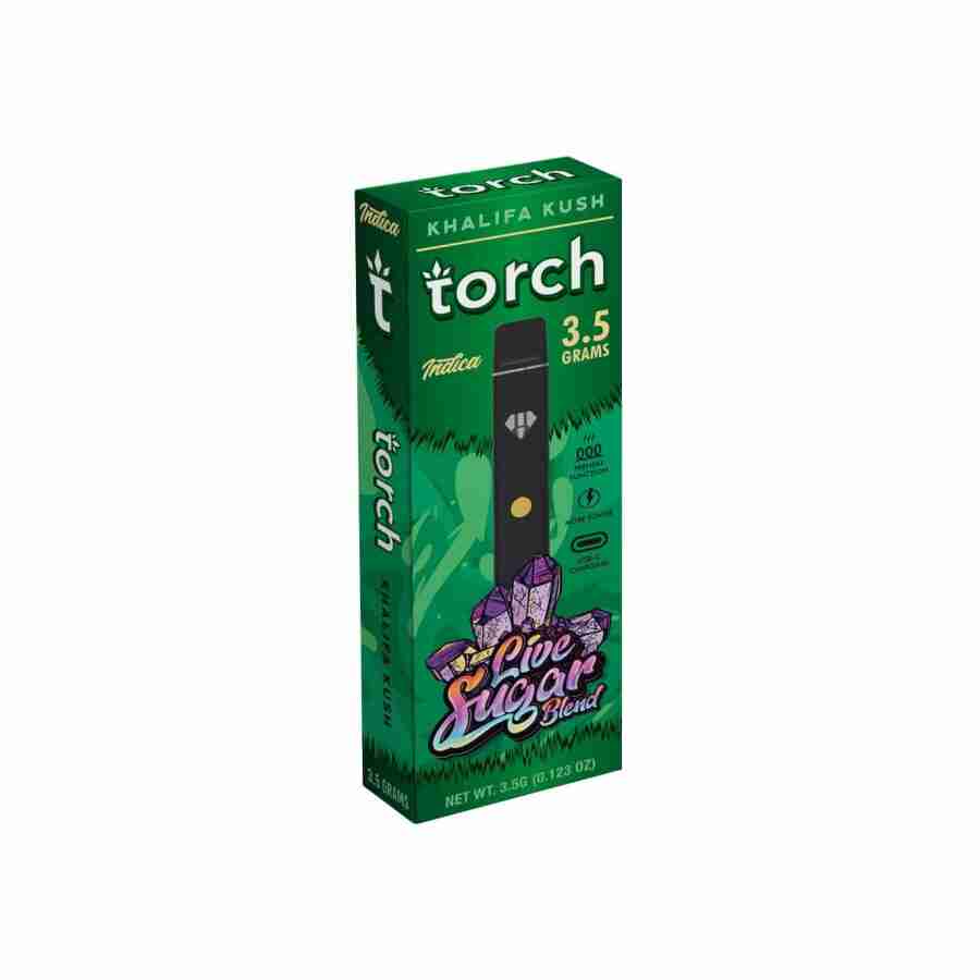 A box of torch live sugar blend disposables