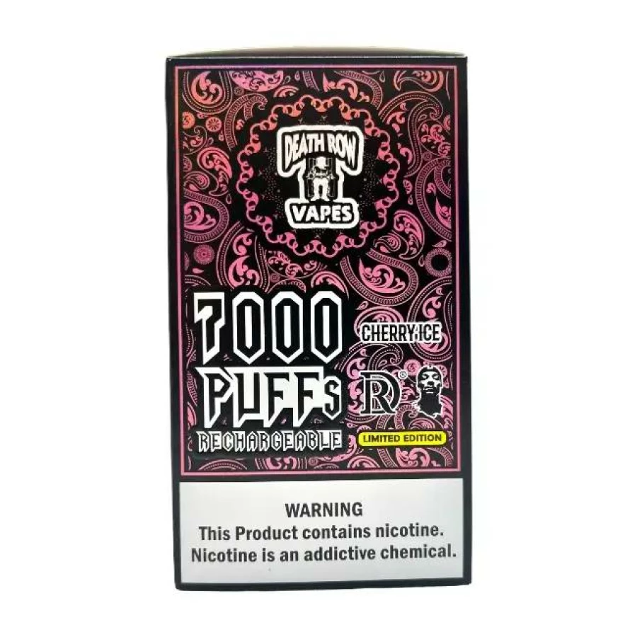 Death Row 7000 Puffs 5% Disposable Vapes For Sale