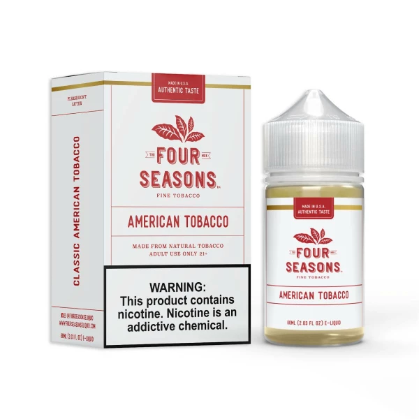 four seasons american tobacco 60ml vape juice