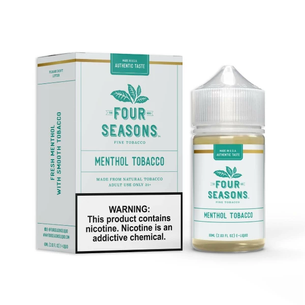 four seasons menthol tobacco 60ml vape juice
