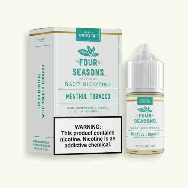 four seasons salt menthol tobacco 30ml