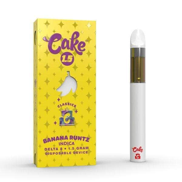 Cake banana runtz delta 8 disposable (1. 5g) - banana nightz e-liquid.