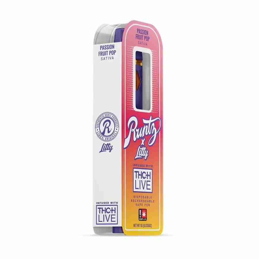 Runtzxlitty thch live passion fruit pop disposable pen side 2048x