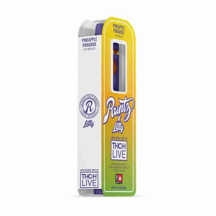 Runtzxlitty thch live pineapple paradise disposable pen side 2048x