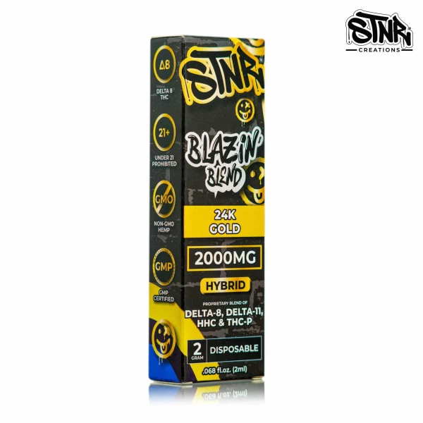 stnr creations 24k Gold single Blazin Blend 2Gram white scaled