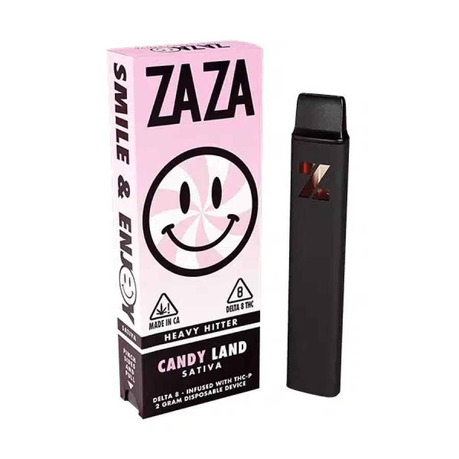 Zaza 2g disposable heavy hitter d8 thcp candy land