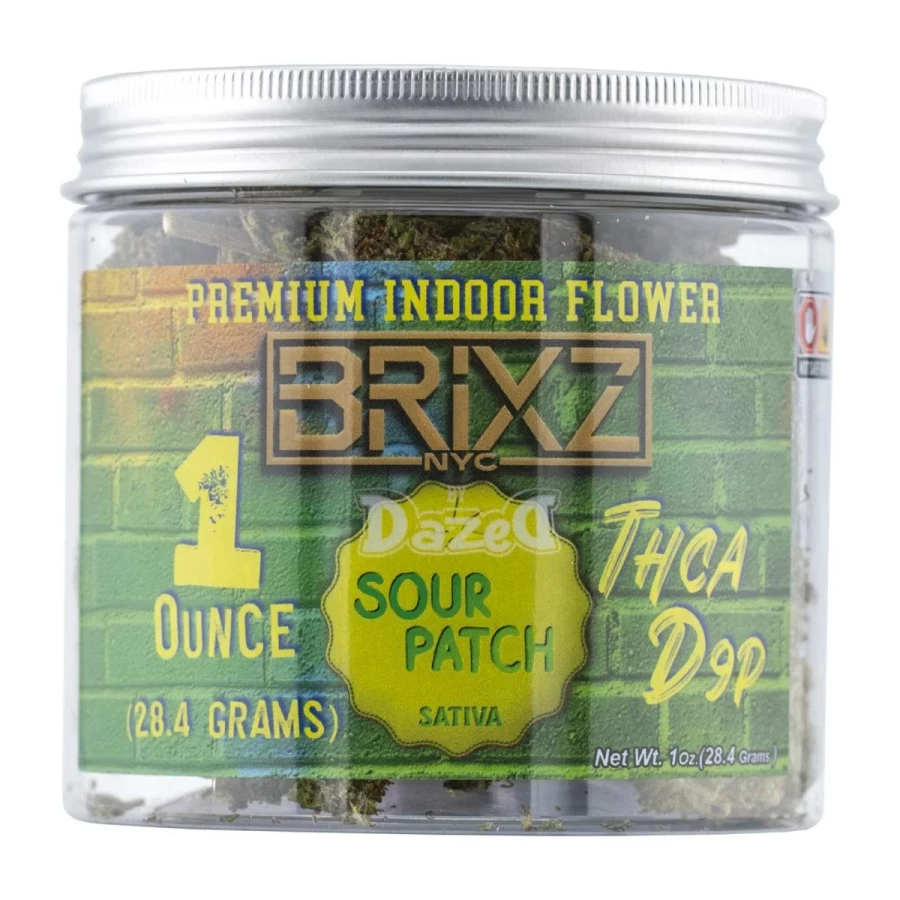 Brixz thc a d9p premium indoor flowers sour patch