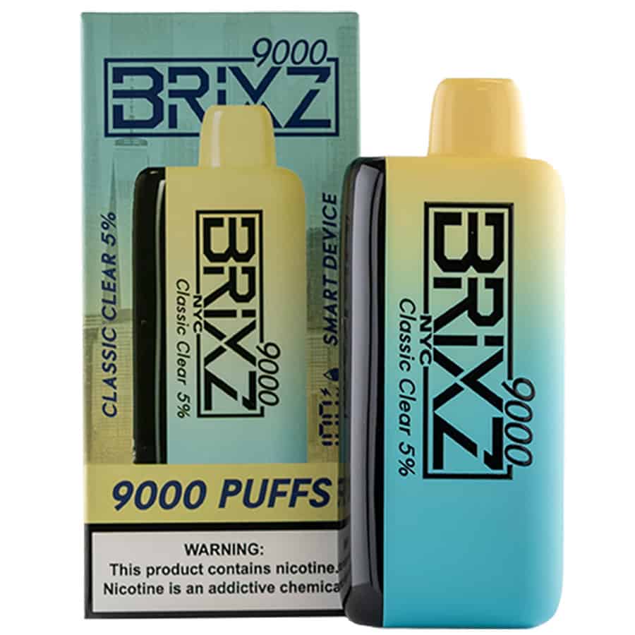 Briz 1000 puffs blue and yellow.