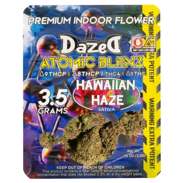 DAZED8 ATOMIC BLENZ PREMIUM INDOOR FLOWERS Hawaiian Haze