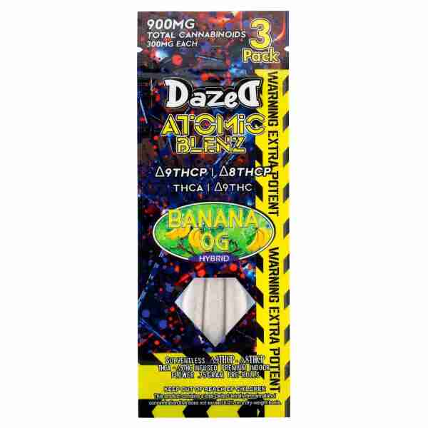 Pre Roll by Dazed with Banana OG flavor