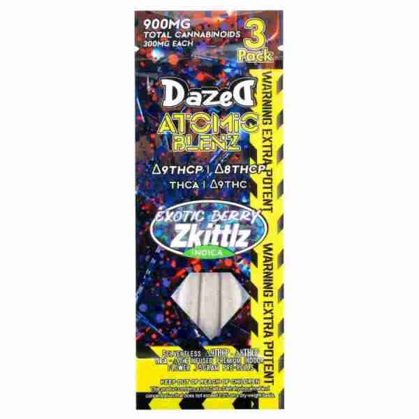 Pre Roll by Dazed with Exotic Berry Zkittlz flavor