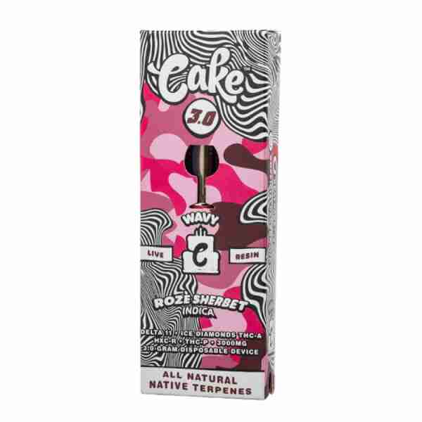 A package of Cake Wavy Disposable Vape Pens g