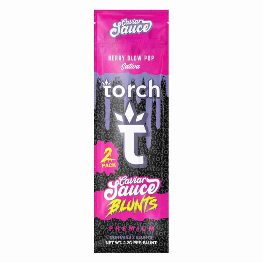 A pack of toch t sauce blondies in a pink package
