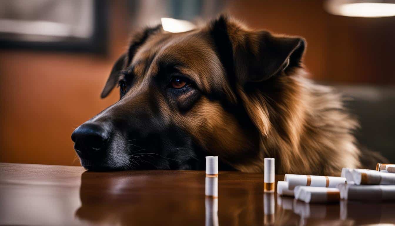 Can drug dogs smell nicotine