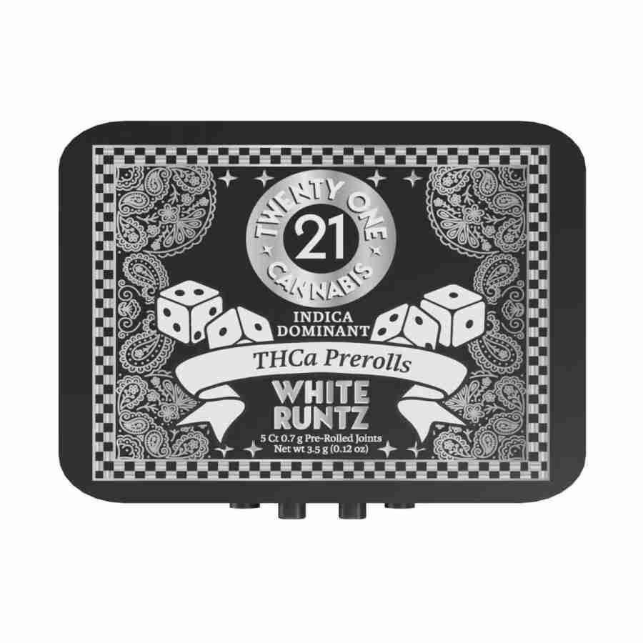 A black and white card with the words white huntz