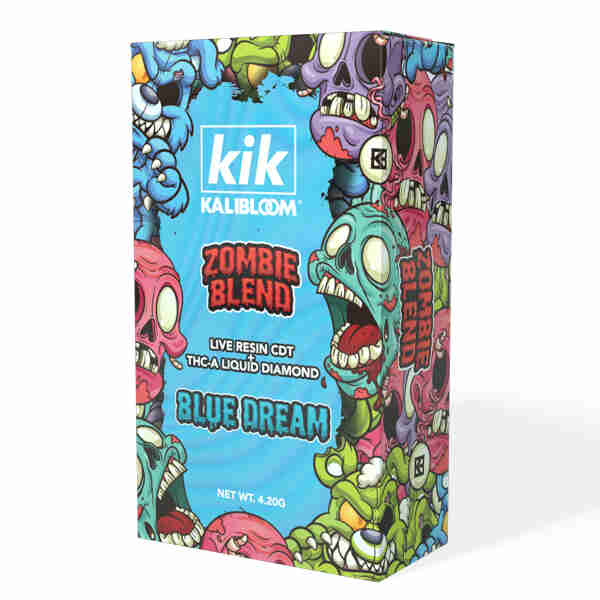 kik kalibloom zombie blend disposables g blue dream
