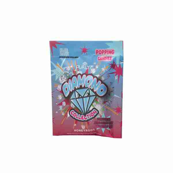 A packet of diamond candy with stars on it