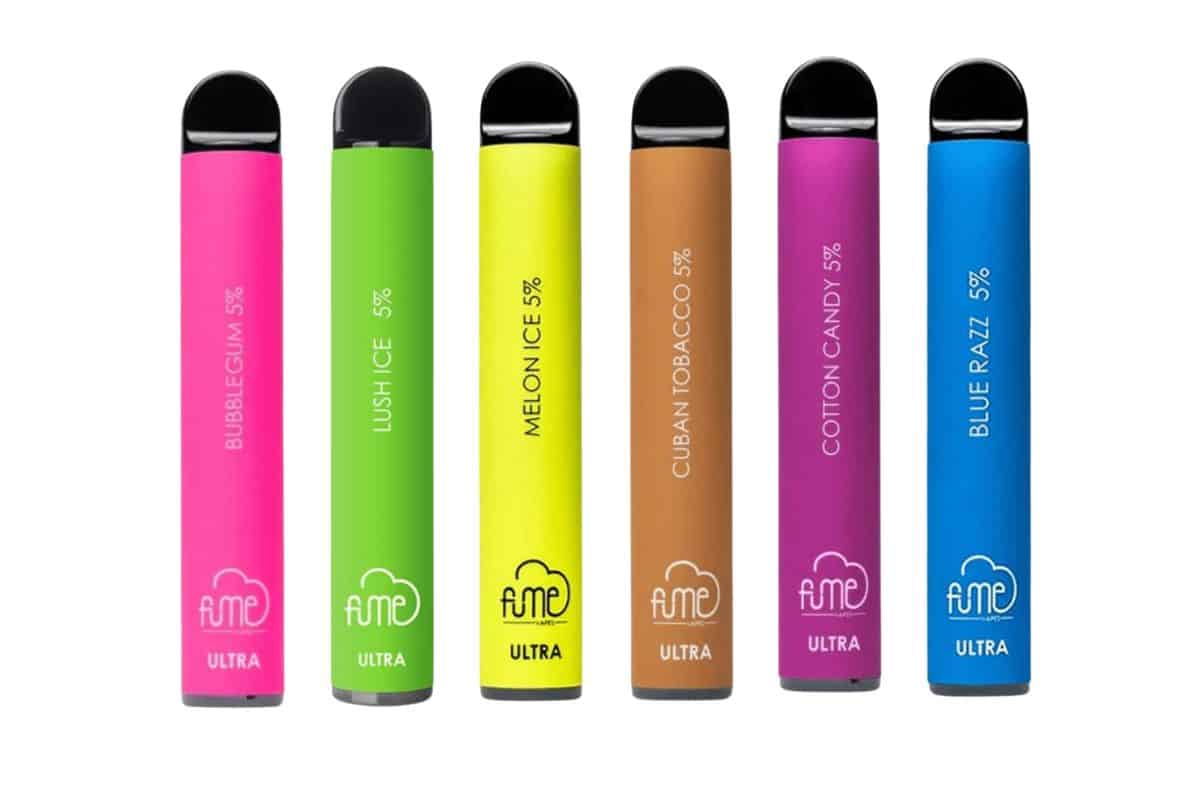 Collection of different fume vape pens