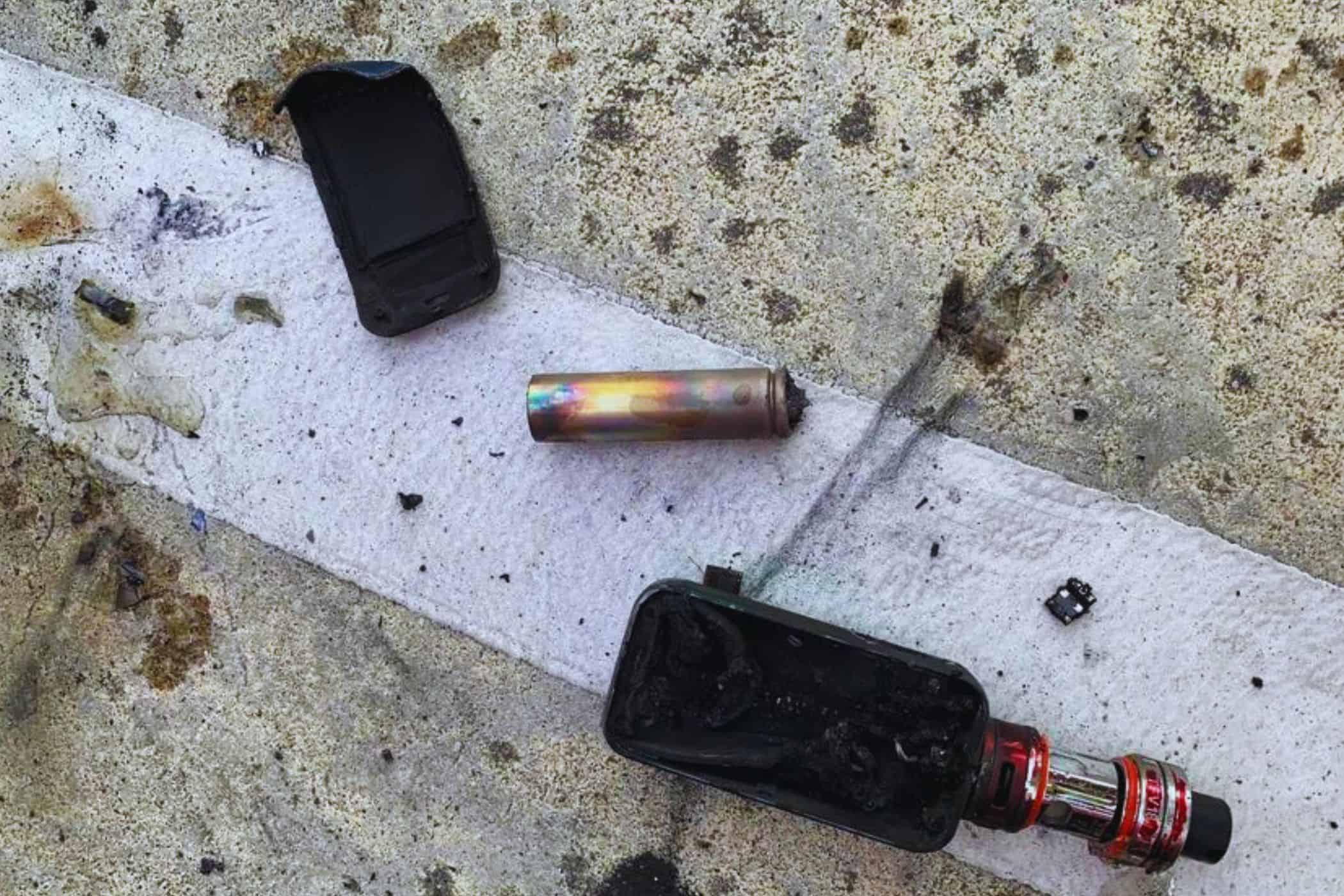 Vaping device exploded