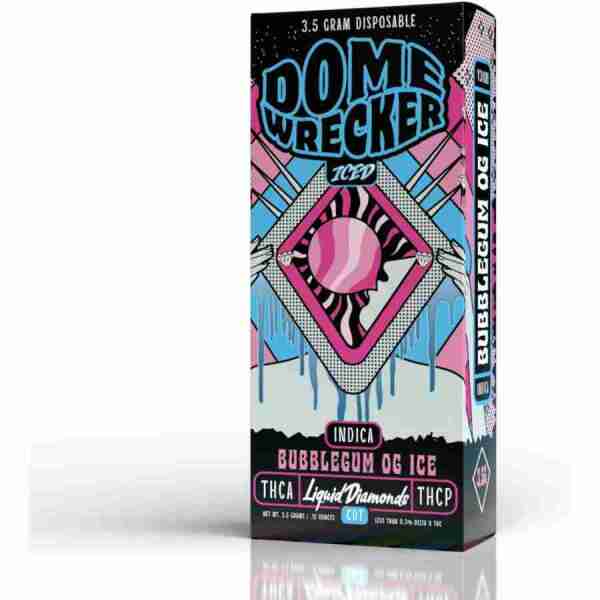 Domewrecker Iced THCA Disposables 3.5g Bubblegum OG