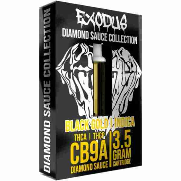 Exodus Diamond Sauce Collection CB9A Cartridges 3.5g Black Gold