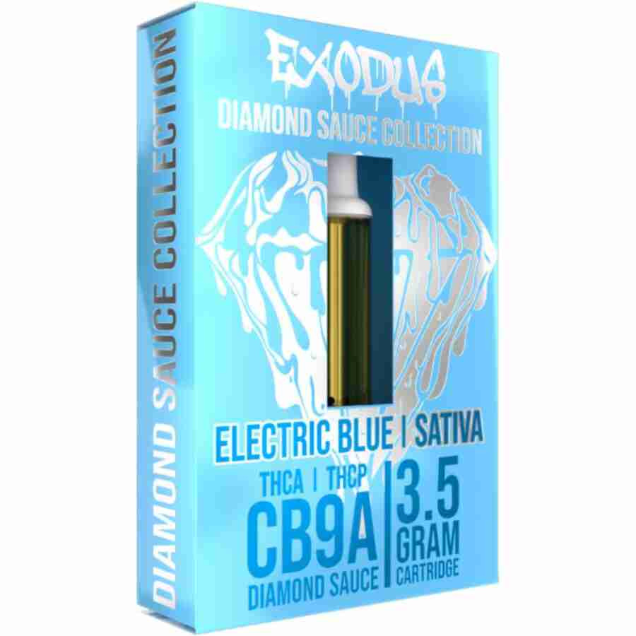 Exodus diamond sauce collection cb9a cartridges 3. 5g electric blue