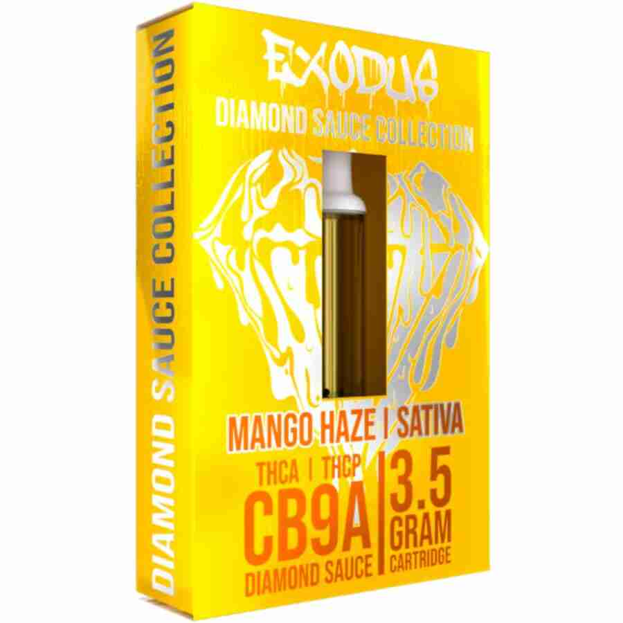 Exodus diamond sauce collection cb9a cartridges 3. 5g mango haze