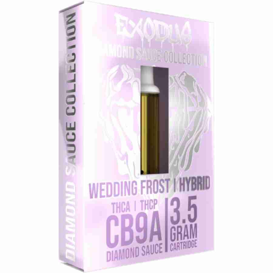 Exodus diamond sauce collection cb9a cartridges 3. 5g wedding frost