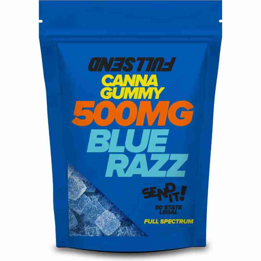 Full send delta 8 gummy 500 mg blue razz x